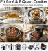 18 6qt/8qt 2-in-1 Stackable Egg Steamer Rack Holds Eggs with Handles, Stainless Steel Instant Pot Trivet Fits Pressure