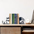 Vausart Cute Cat Metal Bookends Cat Book Ends for Shelves Bookshelf Decorative Objects Home Office Desk Bookshelf Decor