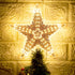 Warm White Light Christmas Tree Topper Star, 8.7 Inch Decor for General Size Xmas Tree Holiday