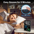 5.7" Snooze Lafocuse LED Digital Alarm Clock Bedside, Table Clocks with Dual Alarm, Date, Day, Temperature, DST, USB