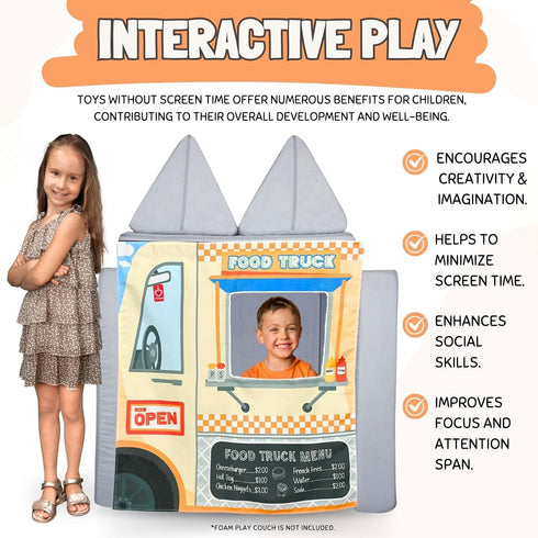 Kids Food Truck Play Panel for Foam Sofa - Couch Swag