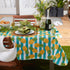 DII Flannel Backed Outdoor Vinyl Collection, Machine Washable Tablecloth, 60 x 120, Pineapple