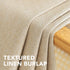 H.VERSAILTEX Linen Blackout Curtain, 96 Inches Long, Thermal Insulated Grommet Drapes, Heather Beige