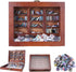 Anxiety Bookshelf | Miniature Book Matchbox Display Cabinet, Wooden Creative Ornaments, Stress-Relieving