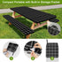 HobbLab Rv,72in,Black Picnic Table Cover with Bench Covers Portable Table Cloth Built-in Storage Pocket Fitted