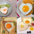 Food Grade Silicone Egg Rings, 4 Pack Non-stick Fried Egg Rings for Cooking, Heart-shaped Molds