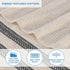 3-Piece Set, 1 1 1 Superior Cotton Towel Zero Twist, Ribbed Geometric, Bathroom Essentials, Shower, Spa, Luxury Plush