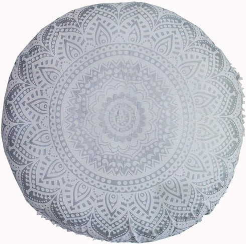 Large Round seat Floor Cushion Chair Ottoman Cover Pouf Pillow Meditation Floor