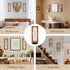 Set 2 Farmhouse Wood Candle Sconces Wall Decor - of Walasis Rustic Wall Candle Holder Decorative Carved Brown Candle