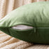 Pack 2 20x20 Inch EMEMA of Velvet Throw Pillow Covers Decorative Square Pillowcase Soft Solid Cushion Case for Sofa
