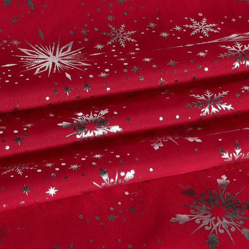 60 Inch LUSHVIDA Christmas Round Table Cloth Washable Water Resistance Holiday Microfiber Tablecloth Decorative Table