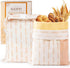2-Pack Reusable Beeswax Bread Bags for Sourdough & Homemade BreadCotton Waxed Bags