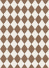 5x7 Washable Checkered Rugs for Bedroom, Brown and White Area Rug for Living Room, Geometric Faux Wool Carpet for Kids