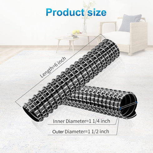 Vacuum Replacement Parts for Shark Rocket Vacuum Cleaner Models HV300, HV302, HV320, HV321, Lower Nozzle Hose (2 Pack)