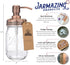Jarmazing Products Mason Jar Soap Dispenser, Copper with 16 Ounce Ball Mason Jar, Rust Proof Stainless Steel