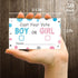 Gender Reveal Party Voting Cards, Baby Shower Game, 50 Cards, Pink and Blue, 3.5 x 2 Inches