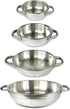 4.7" Authentic Shakshuka Pan, 12cm Double Handle Aluminum Mini Saut Frying Pan