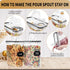 Set (4L,135.2 Oz), 4PCS 20 PRAKI Cereal Containers Storage Airtight Food Storage Containers with Pour Spout for Kitchen