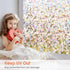 Rainbow Window Privacy Film Holographic Stained Glass Window Film Vinyl 3D Decorative Window Cover Static Cling Sticker Non-Adhesive Removable House Window Tint for Home 17.5 x 78.7 Inches by Beautyhero