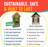 SparkJump Premium Bug Hotel Kit for Kids Easy Wood Craft Kits for Children, Lady Bug House for Garden with Tools