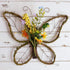 idyllic Butterfly Shaped Wreath with Pastel Berries and Floral, Spring Artificial Wreaths for Front Door Decor