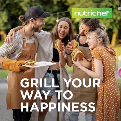 NutriChef NCCIRG59 Cast Iron Reversible Grill Plate - 18 Inch Flat Skillet Griddle Pan for Gas Range Grilling