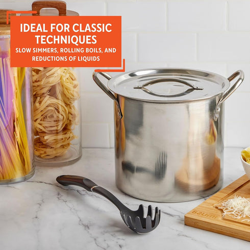 IMUSA 16qt Stainless Steel Stock Pot for Cooking