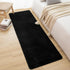 Softlife Washable Runner Rug for Bedroom Living Room, 2x6 Black Soft Fluffy Non-Slip Indoor Carpet