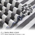 18 Set Loop-6 Towels,6 Towels,6 Set Pcs Gray Stripe Bath Towel with Hanging Bath Hand Washcloths Soft Family Towels