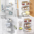 5 Pack Liuoud Shower Caddy Organizer Rack Shelf for Inside Shower, Self Adhesive Bathroom Wall Storage Basket Rustproof