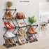 4 Closet,Front Vertical Shoe Rack Tier Small Shoe Rack Shelf for Entryway Tall Narrow Shoe Organizer Metal Shoe Storage