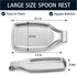 Stainless Steel Spoon Rest for Kitchen Stove Top, Herogo Large Cooking Utensil Spatula Ladle Holder with Square Bottom, Kitchen Accessories for Kitchen Countertop, Heavy Duty, Dishwasher Safe