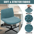 Armless LiveGo Chair Covers, Elastic Criss Cross Chair Cover, Perfect for Vanity/Mid Back Wide Seat Accent/Office Desk