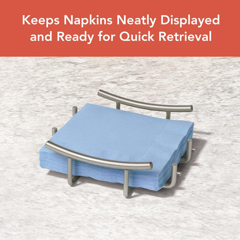 Spectrum Diversified Euro Flat Paper Napkin Holder, Kitchen Décor & Organization