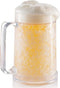 16 oz Beer Mugs for Freezer, Double Wall Insulated Plastic Glasses Perfect Frozen Beer Mugs for Home Bar Accessories,