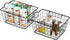 Simple Houseware 2 Pack Stackable Single Wire Basket (11.5 x 15 x 7.5 in) for Organizing Storage Solutions