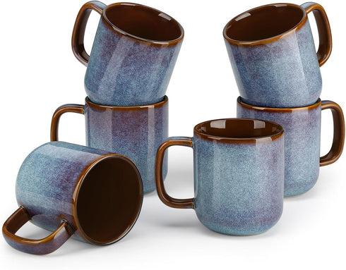 vancasso 16 oz Coffee Mugs Set of 6, Large Ceramic Mug with