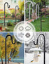 Ottsuls Shepherd-Hooks Adjustable for Bird-Feeder Lantern Plant-Hook Garden-Stake - Plant Stand Hanger for Outdoor