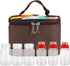 Portable Travel Spice Containers, Multi Spice Jars Storage with Lids for Camping, BBQ, Backpacking with 6 Seasoning