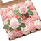 Floroom 25pcs Artificial Flowers Shimmer Blush and Peach Foam Fake Roses with Stems for DIY Wedding Bouquets