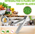 Herb Scissors Set - Updated 2025 Kitchen Gadgets for Cutting Fresh Herbs, 5 Blades, Sharp Stainless Steel