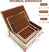 Decorative Book Box Set of 3, Faux Antique Trinket Keepsake Storage Box with Ancient World Map Pattern, Graduation Gift