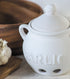 5.25" 4.25" 5.5" Fox Run Garlic Keeper and Storage, White Ceramic, x x