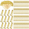 Mini Forks Cocktail Toothpicks Set for Wedding Party, Includes Tongs, Disposable Appetizer Forks, Gold, 184 Pcs