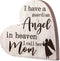 Jetec Bereavement Gift Sympathy Memorial Decor, Wooden Heart Shaped Sign for Loss of Mother