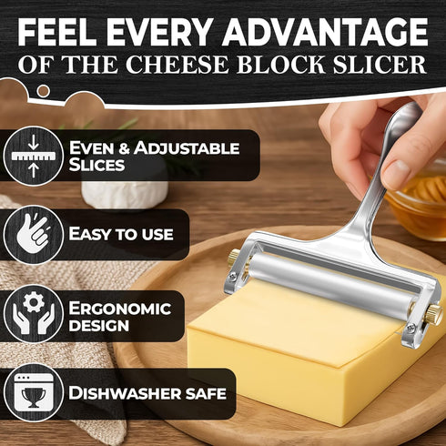 Cheese Slicer Wire - Sharp & Strong Stainless Steel Handheld Cutter with 2 Extra Wires