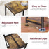 Set 2, Simple Trending End Table, Nightstand of Side Table for Living Room, Bedroom, Rustic Brown