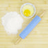 Silicone Rolling Pin for Baking, Non-stick Dough Roller with Wooden Handle, Kitchen Accessories, Pastry Roller