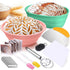 Palksky Sourdough Proofing Baskets Silicone Kit - Sourdough Bread Baking Supplies, Round & Oval Bowls for Rising