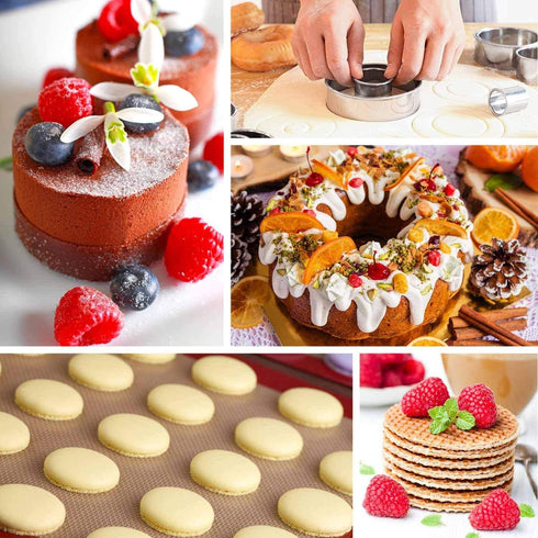 HULISEN Stainless Steel Round Cookie Cutter Set - 11 Circle Donut Doughnut Cutters for Baking